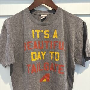 Kansas City Chiefs Charlie Hustle Shirt M Grey USA Soft Arrowhead Thrashed HOLES